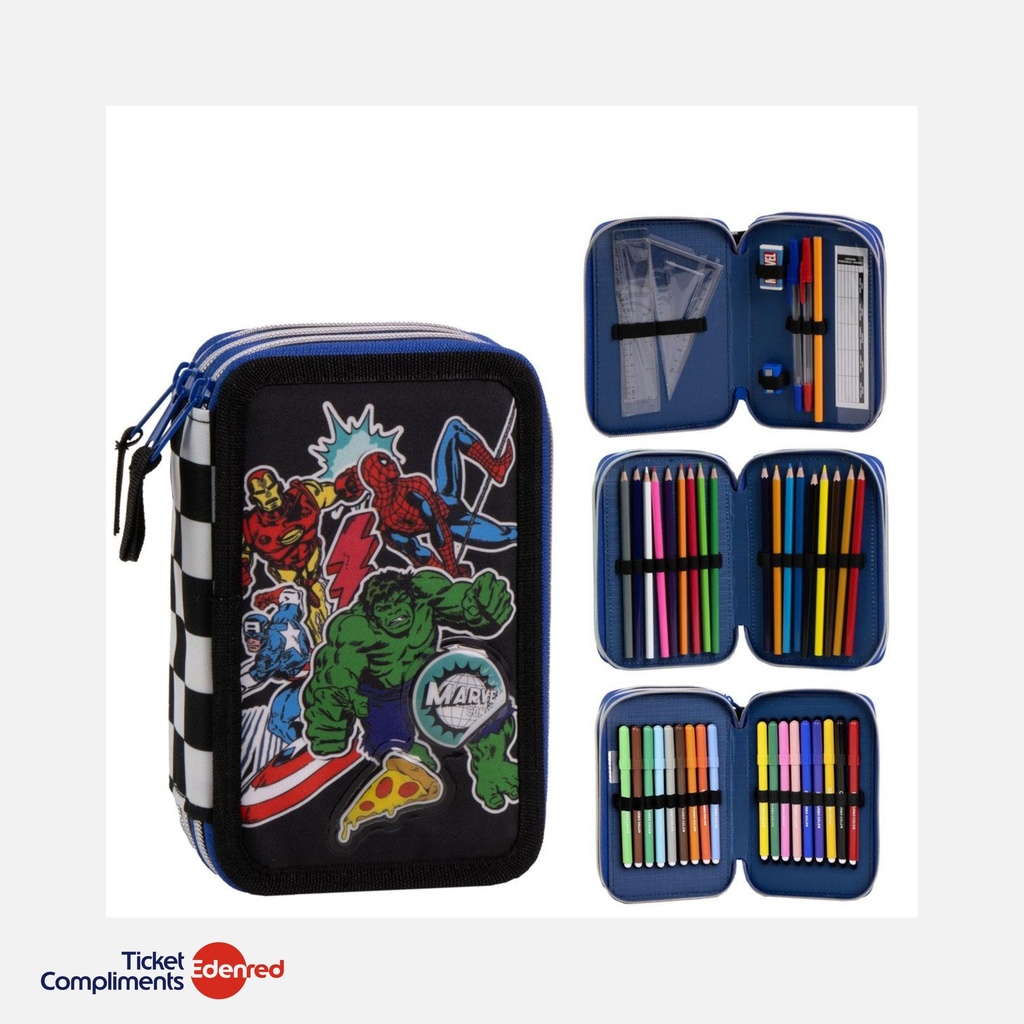 Cerda - Plumier avec Accessoires - Avengers - 3+