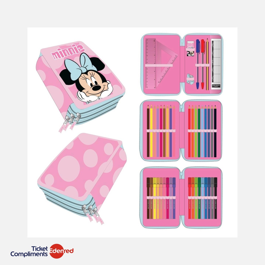[2700002297] Cerda - Pennenetui met accessoires - Minnie - 3+