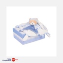 Doudou et Compagnie - Knuffeldoekje - Teddybeer - Blauw - 27 cm - 0m+
