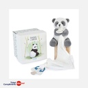 Doudou et Compagnie - Doudou Panda avec attache sucette - 12 cm - 0m+