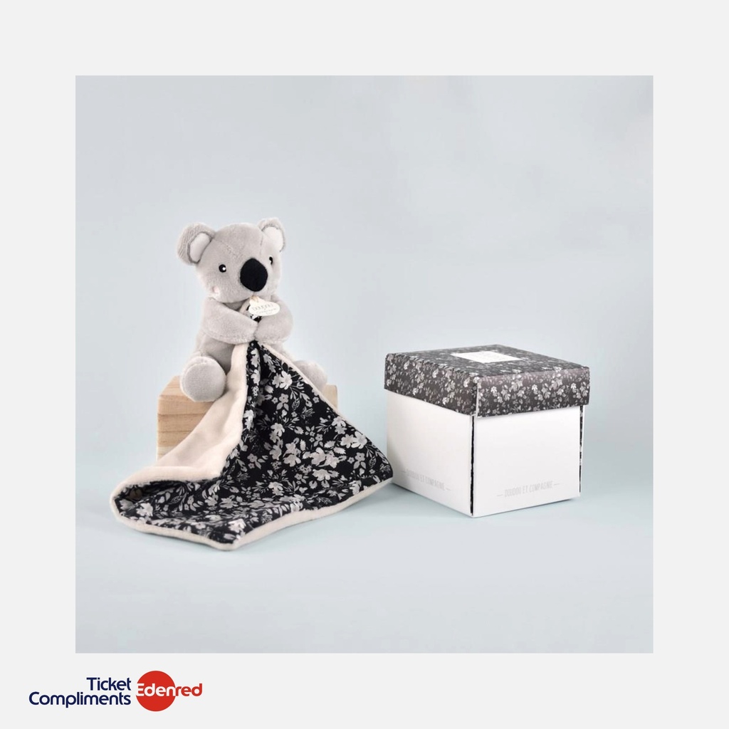 Doudou et Compagnie - Doudou Koala Mouchoir - 12 cm - Gris - 0m+