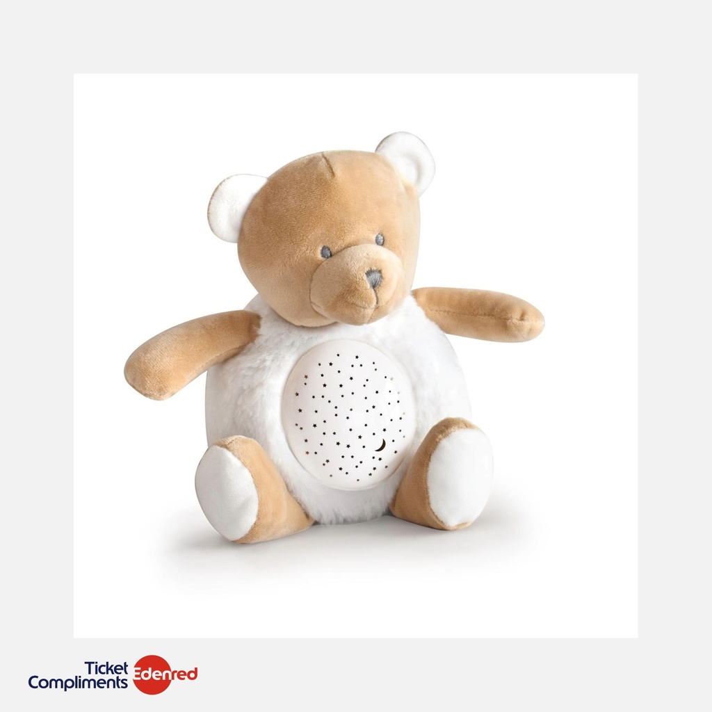 [DC3692] Doudou et Compagnie - Veilleuse Musicale & Lumineuse - Ours - Marron - 20 cm - 0m+