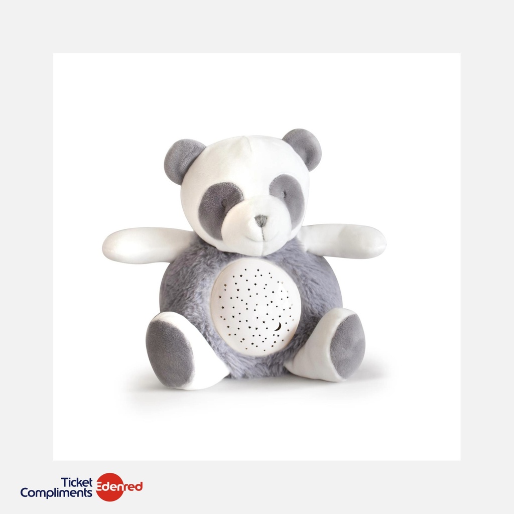 [DC3693] Doudou et Compagnie - Veilleuse Musicale & Lumineuse - Panda - Gris - 20 cm - 0m+