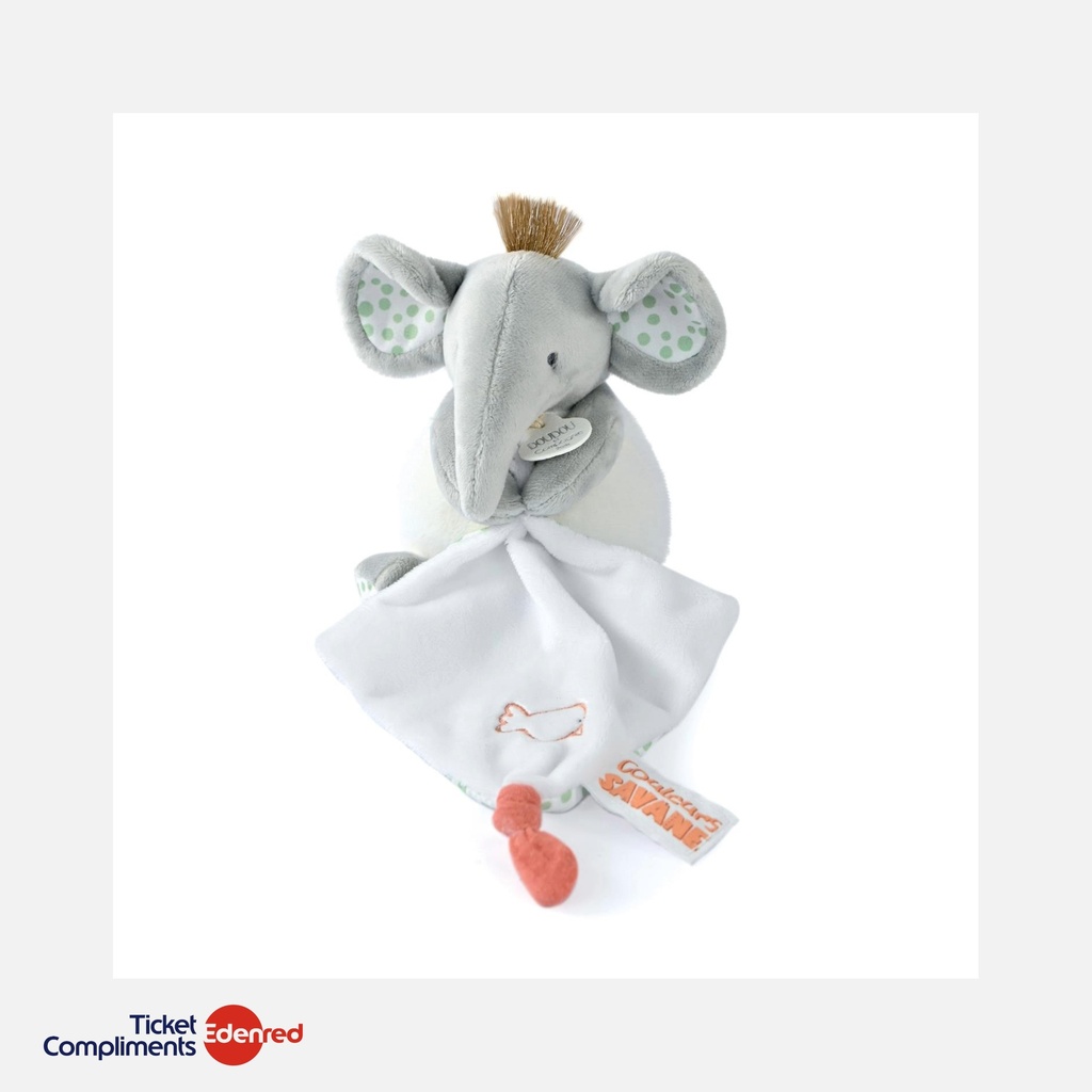 [DC4076] Doudou et Compagnie - Doudou Elephant - 15 cm - Gris - 0m+
