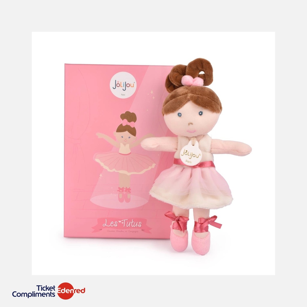 [JJ6059] Jolijou - Mijn Ballerina Pop - Wit - 25 cm - 12m+