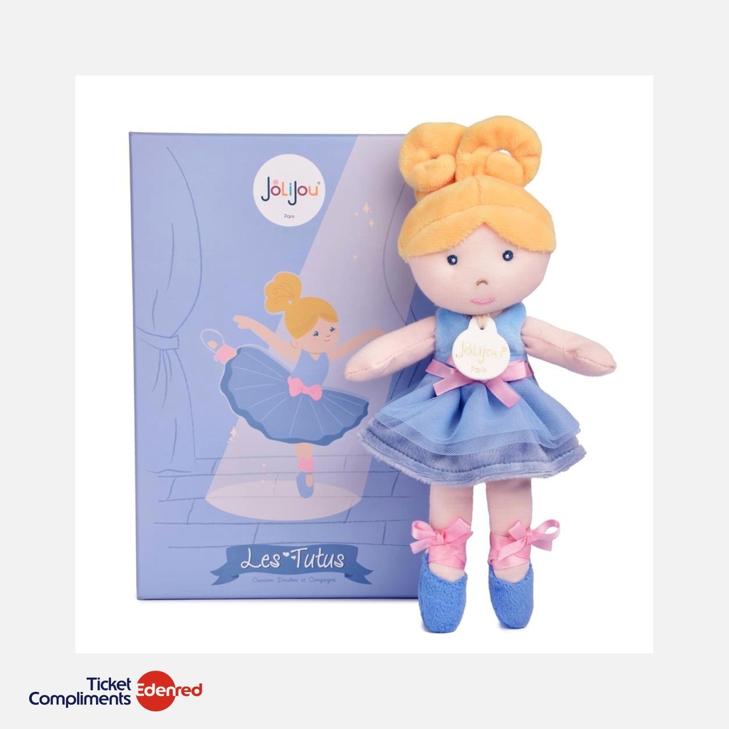[JJ6061] Jolijou - Mijn Ballerina Pop - Blauw - 25 cm - 12m+
