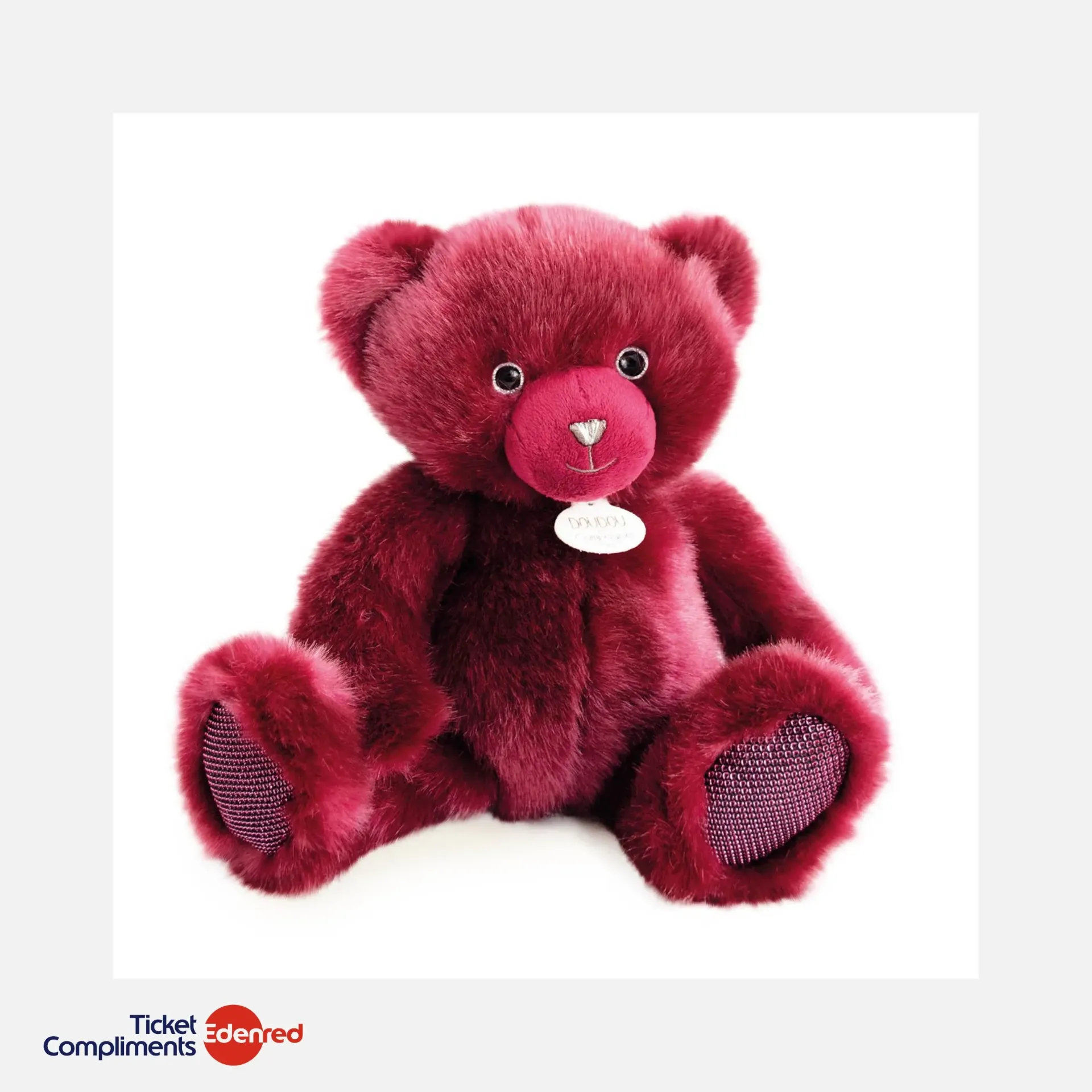 Doudou et Compagnie - Ours en Peluche Bois de Rose - 30 cm - 2+
