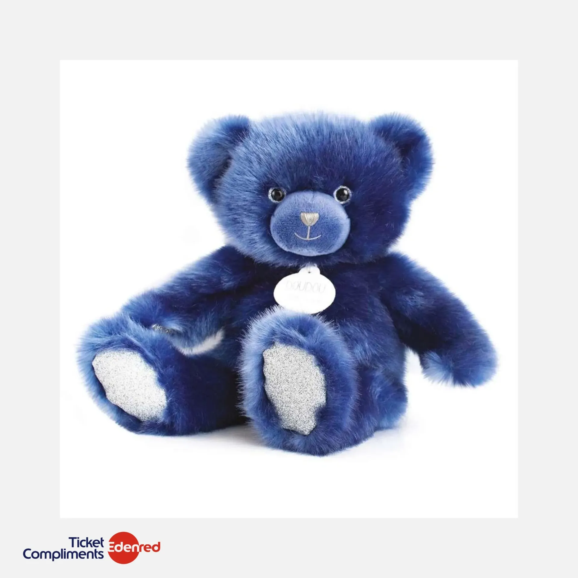 Doudou et Compagnie - Ours en Peluche bleu nuit - 30 cm - 2+