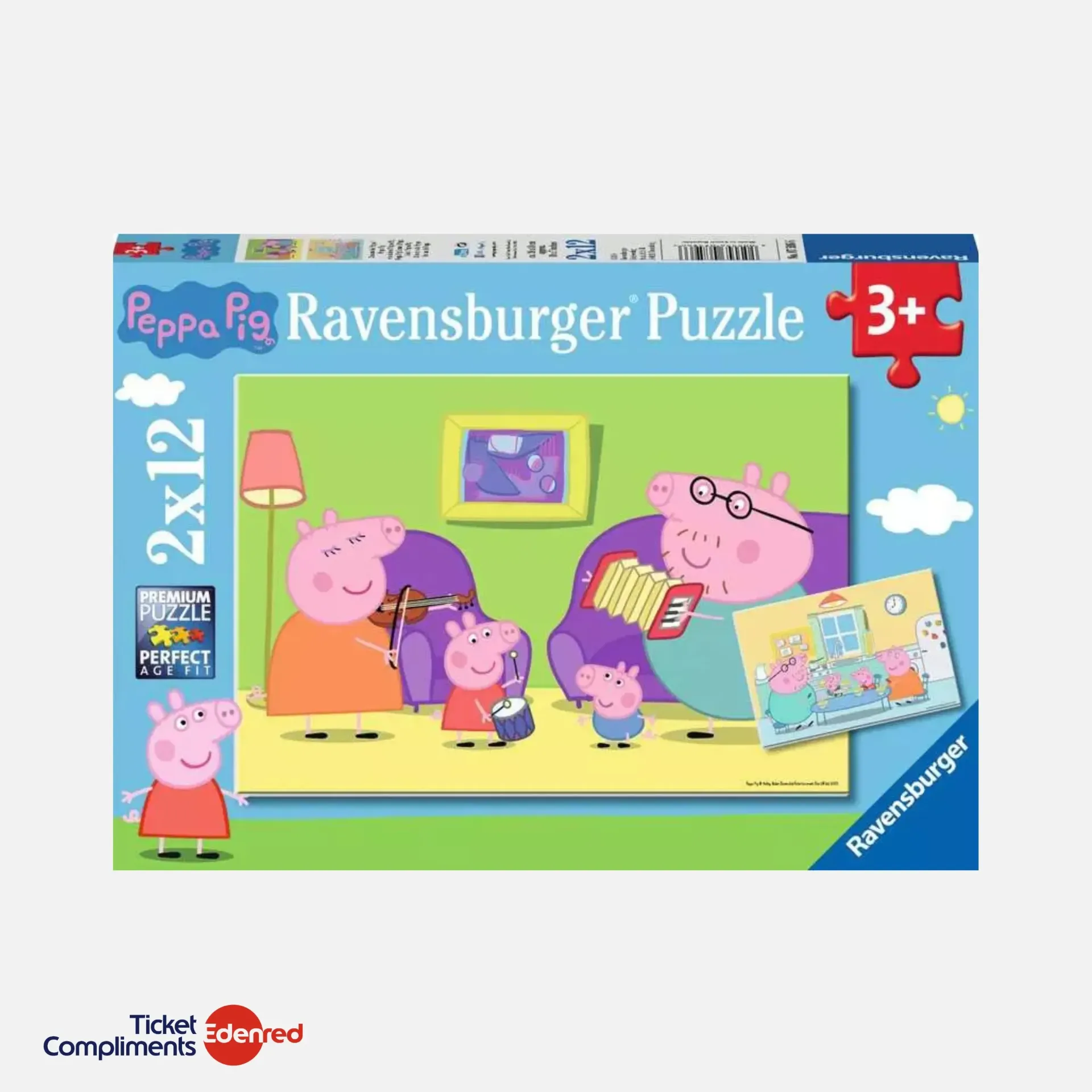 Ravensburger – Puzzle – 2x12pcs – Peppa Pig – 3+