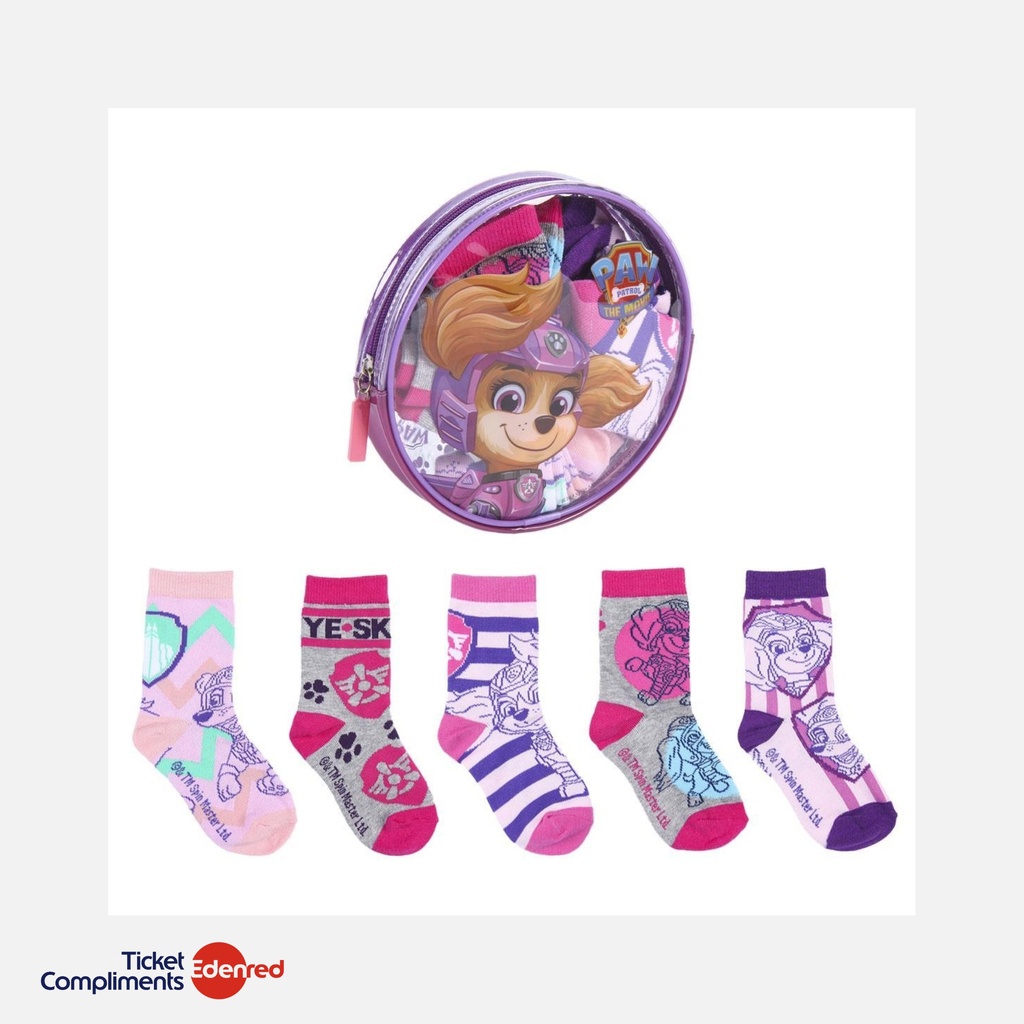 [2900001286] Cerda - Pack chaussettes - 5 pièces - Paw Patrol Movie   (19 - 22)