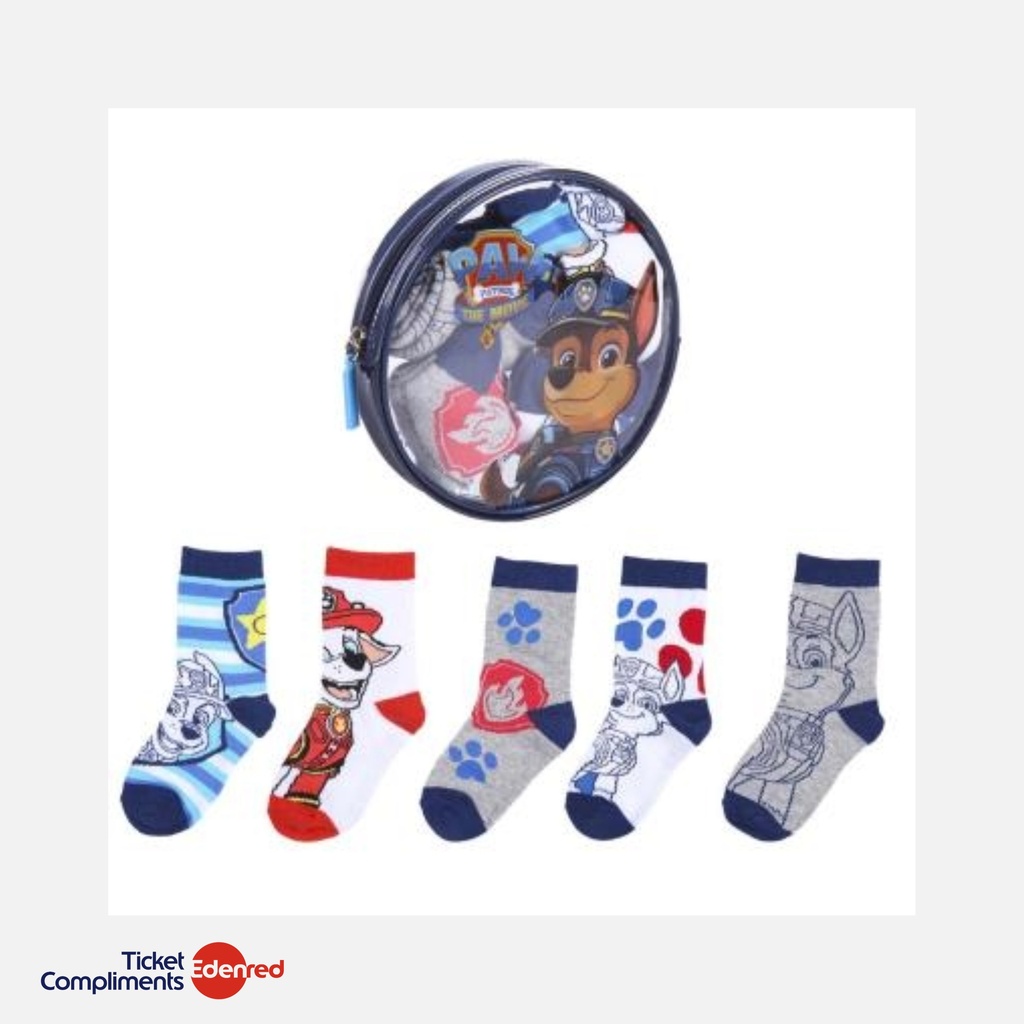 [2900001285] Cerda - Pack chaussettes - 5 pièces - Paw Patrol Movie   (19 - 22)