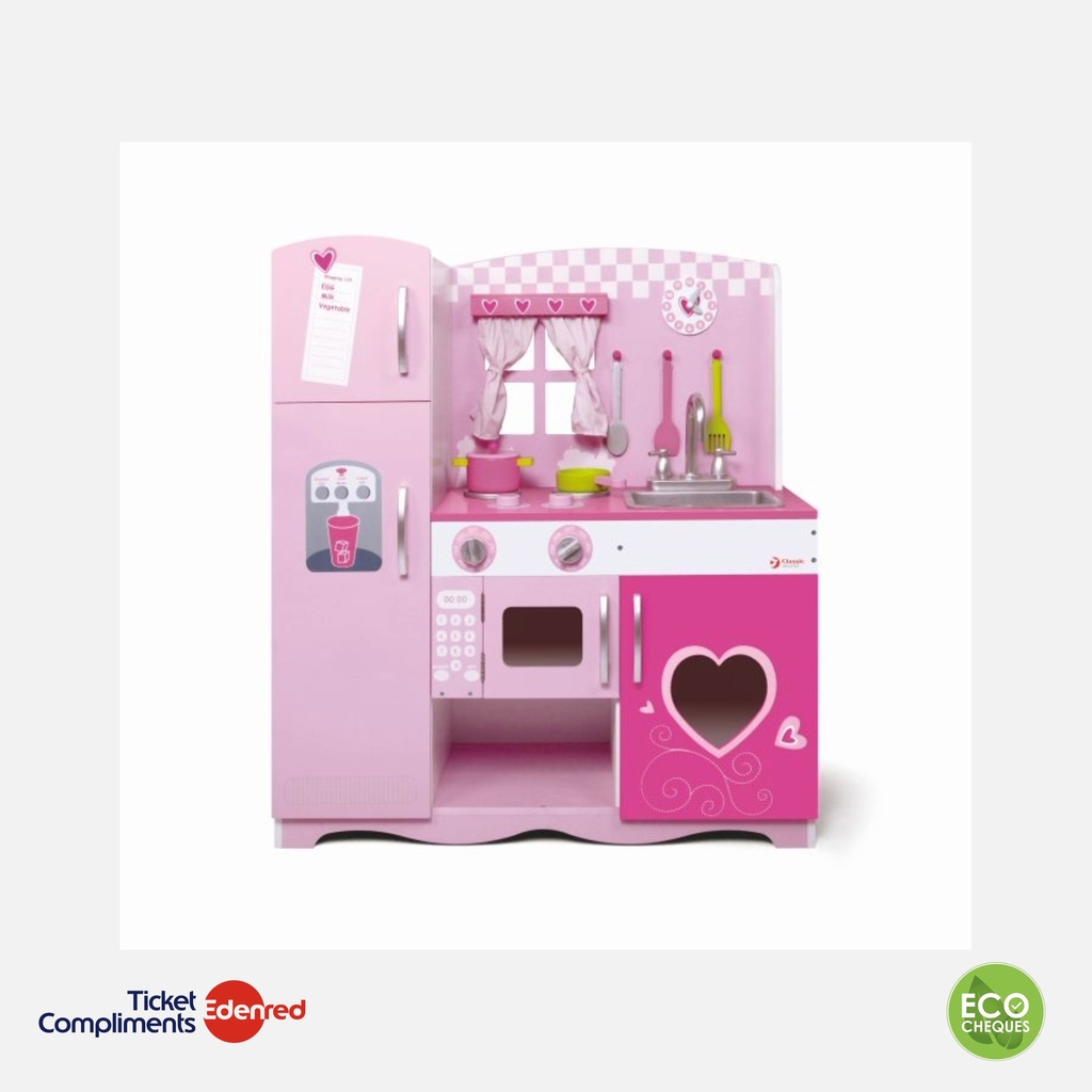 Classic World - Keuken in hout - Roze - 3+