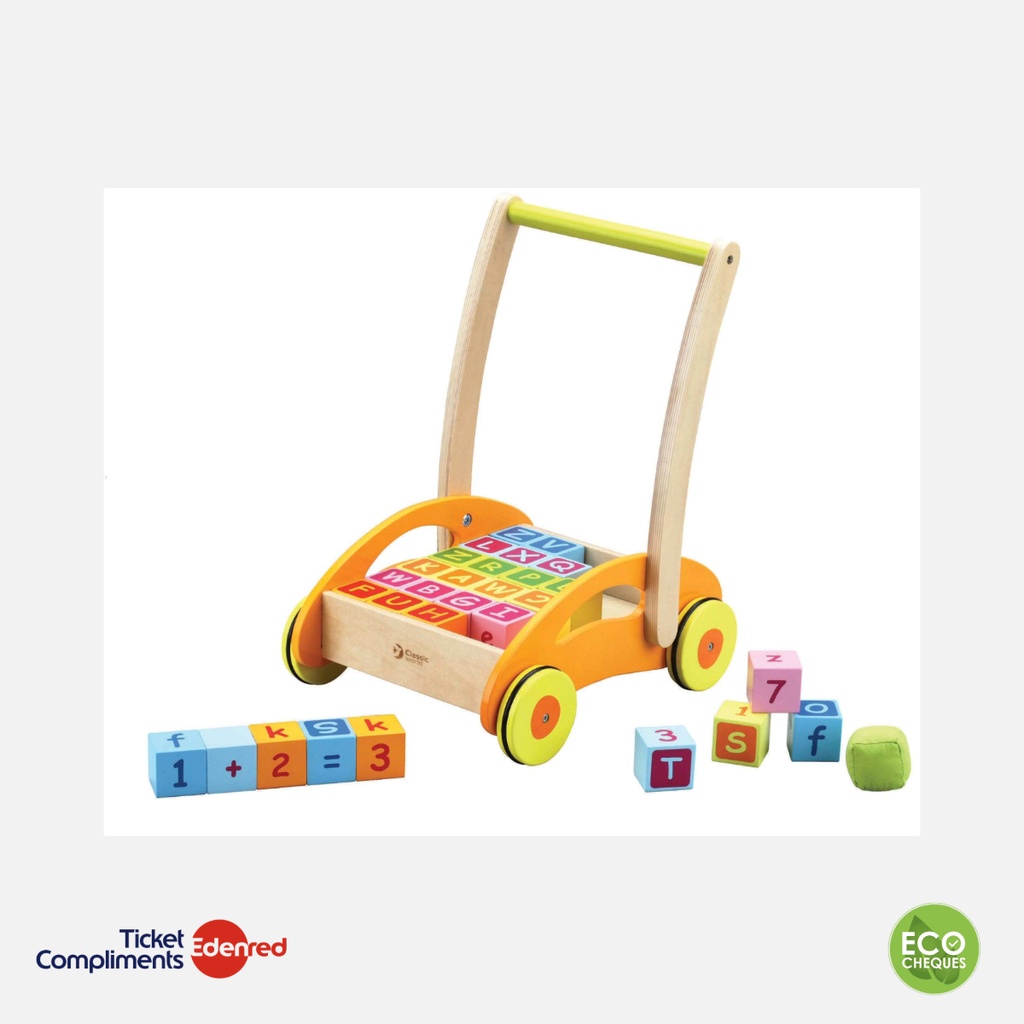 Classic World - Trotteur & Blocs en Bois - 12m+