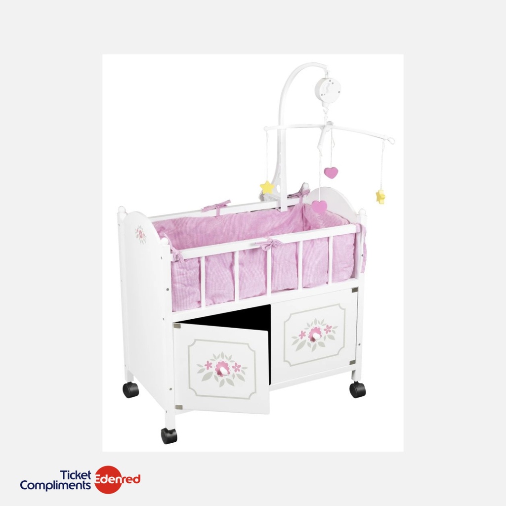 Braet - Lit de poupée et armoire avec mobile - Braet T&G - Blanc - 3+
