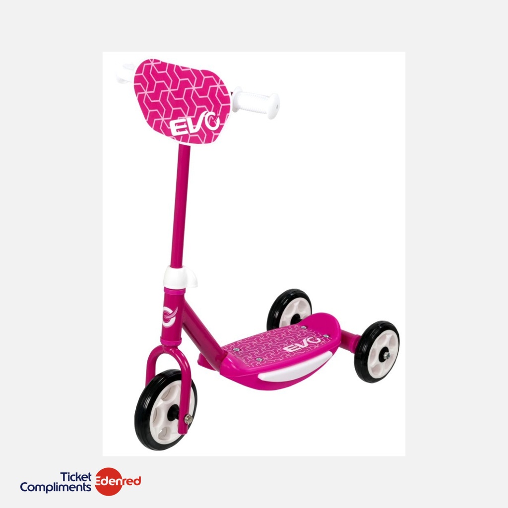 HTI - Scooter 3 wielen - Evo - Roze - 3+ 