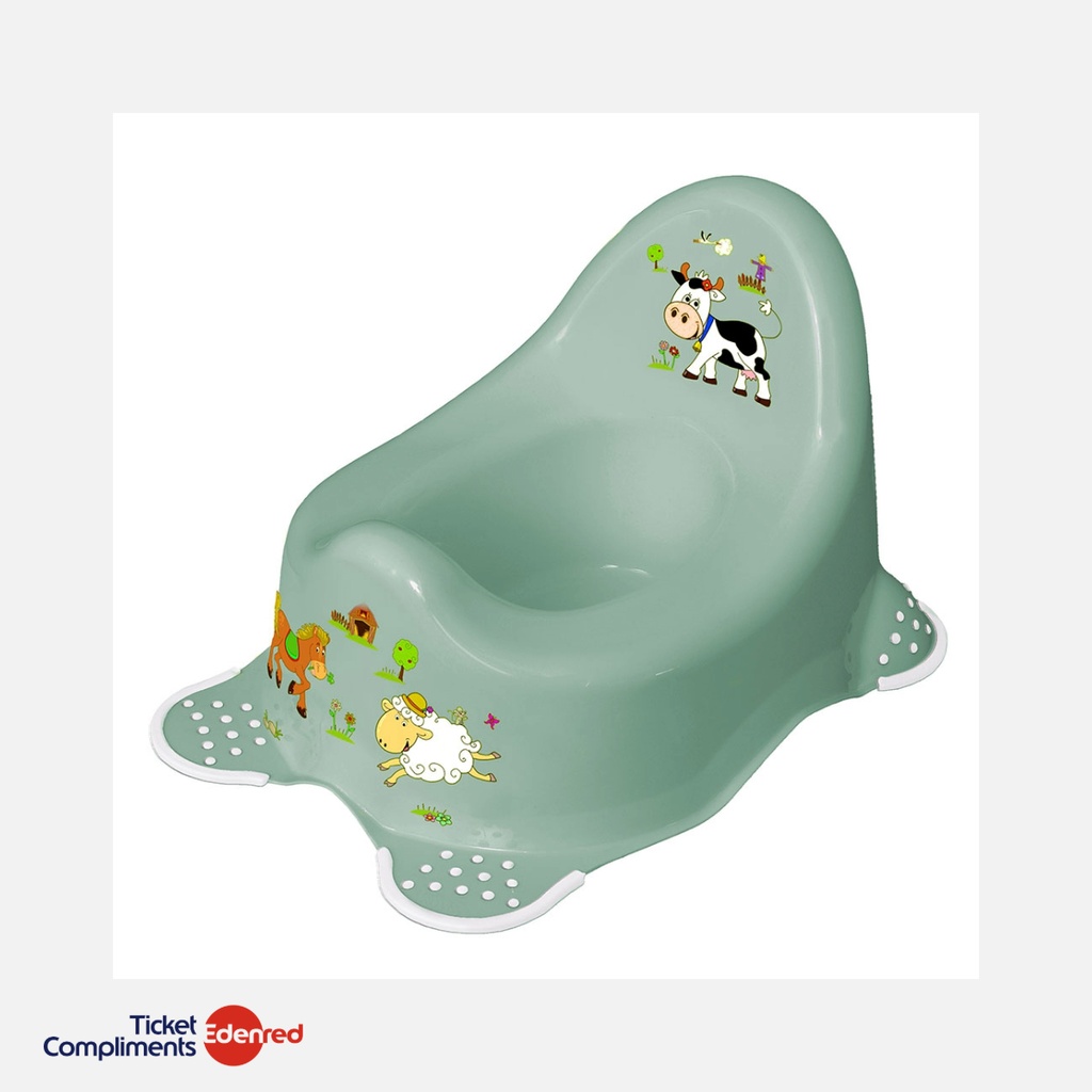 Mowgly - Pot pour bébé antidérapant - Funny Farm - 18m+ 