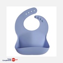 Mushie - Bavoir en Silicone - Powder Blue - 6m+