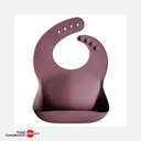 Mushie - Bavoir en Silicone - Dusty Rose - 6m+