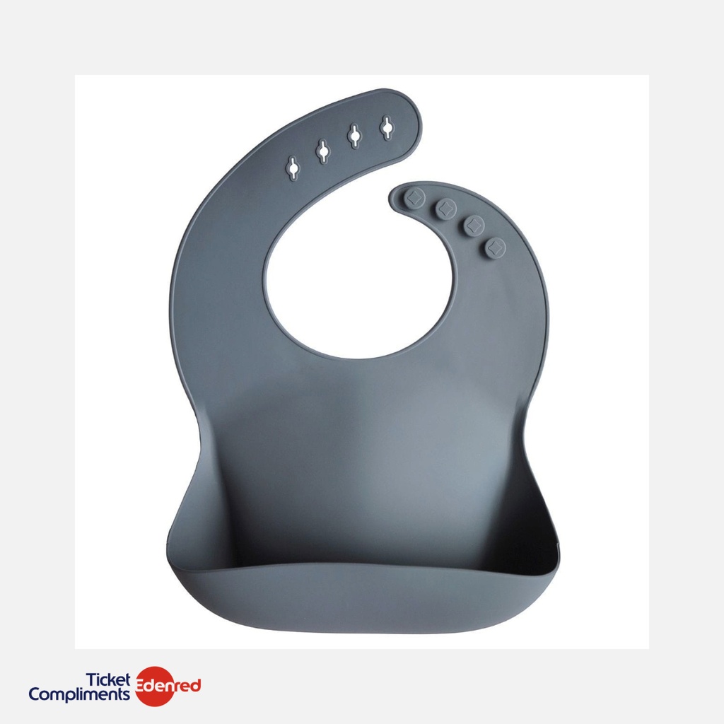[70.001.01] Mushie - Silicone Slabbetje - Tradewinds - 6m+