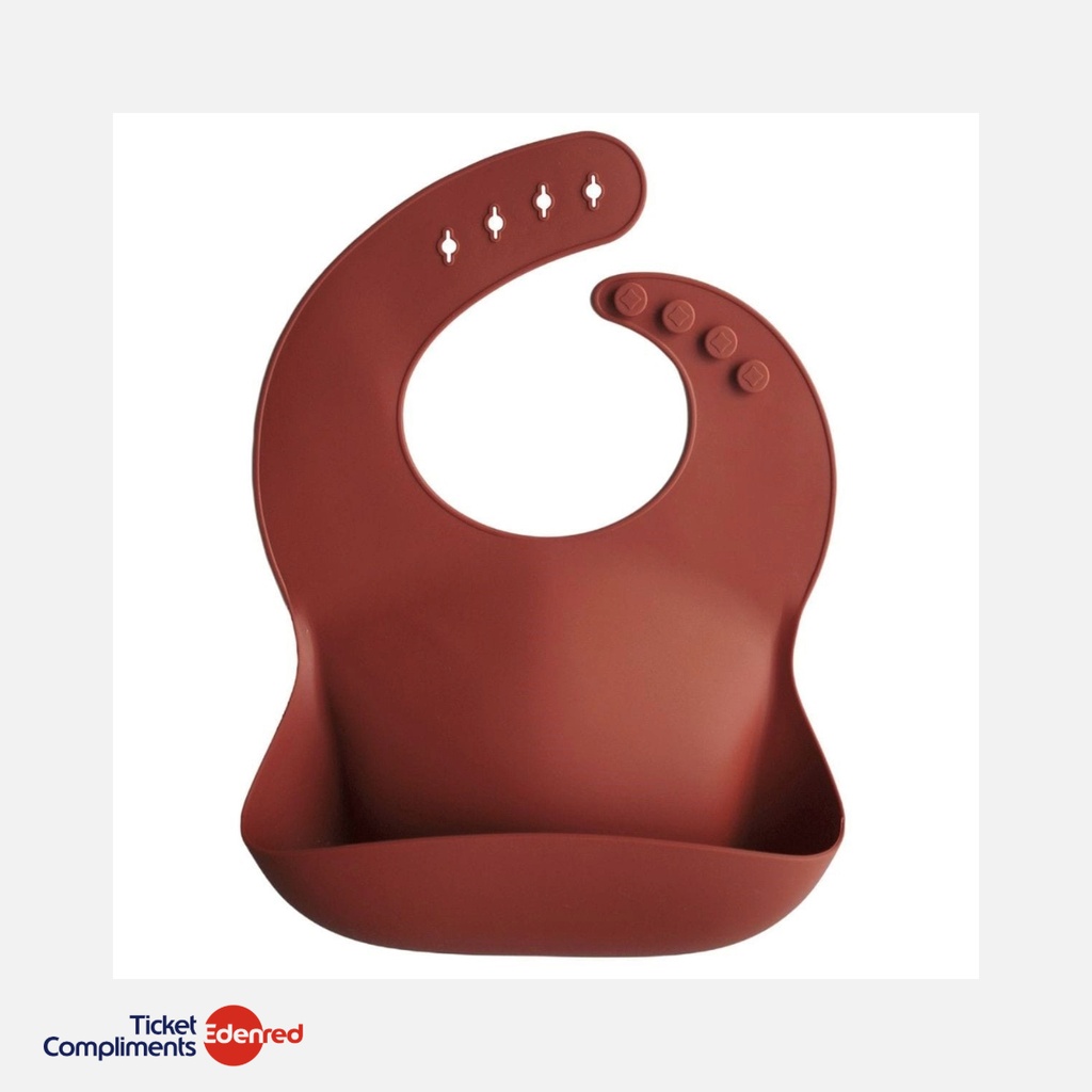 [70.001.04] Mushie - Silicone Slabbetje - Arabian Spice - 6m+