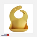 Mushie - Bavoir en Silicone - Mineral Yellow - 6m+