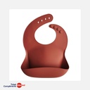 Mushie - Bavoir en Silicone - Raw Sienna - 6m+ 