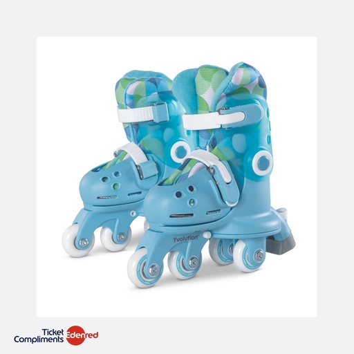 [03.YR25B4] Yvolution – Twista Skates (23-28) – Bleu - 2+