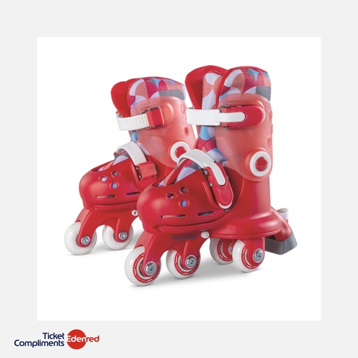 [03.YC01R4] Yvolution – Twista Skates (30-34) – Rouge - 4+