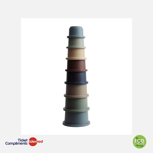 [70.003.21] Mushie - Stacking Cups Forrest - 0m+