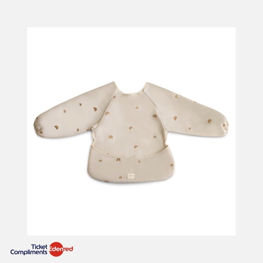 [70.085.07] Mushie - Bavoir à manches longues - Rainbows - 6m+