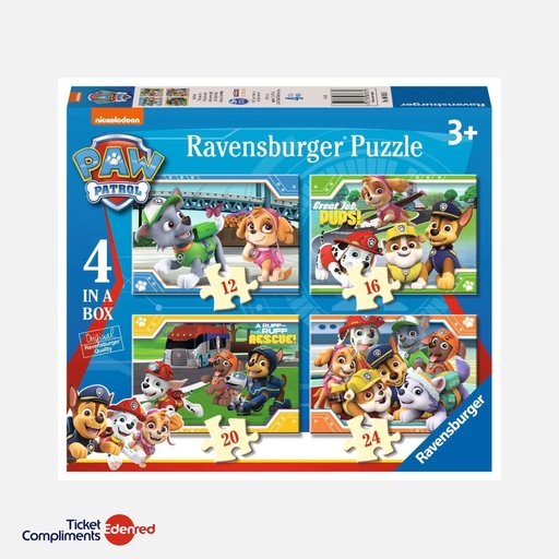 [69361] Ravensburger - Puzzel - 4 in 1 - Paw Patrol - 3+