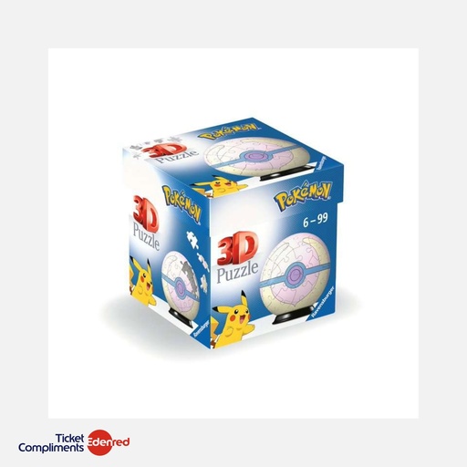 [115822] Ravensburger – Puzzle 3D - 54 pcs – Pokémon Ball – 6+