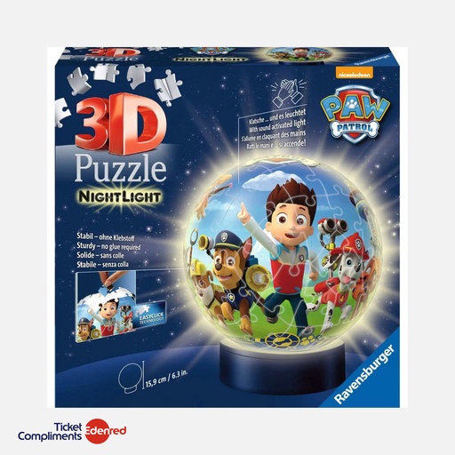 [118427] Ravensburger – Puzzle 3D - 74 pcs – Paw Patrol – 6+