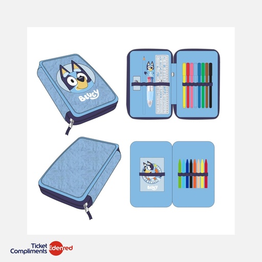 [2700002306] Cerda - Plumier avec Accessoires - Bluey - 3+