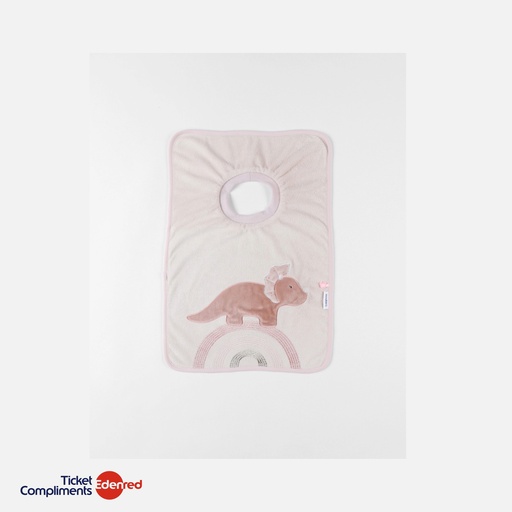 [BB2310.30] Noukie's - Bavoir funny en éponge Popsie - Rose poudré - 6m+