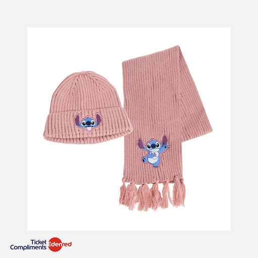 [2200010286] Cerda - Ensemble 2 pièces - Écharpe & Bonnet - Stitch