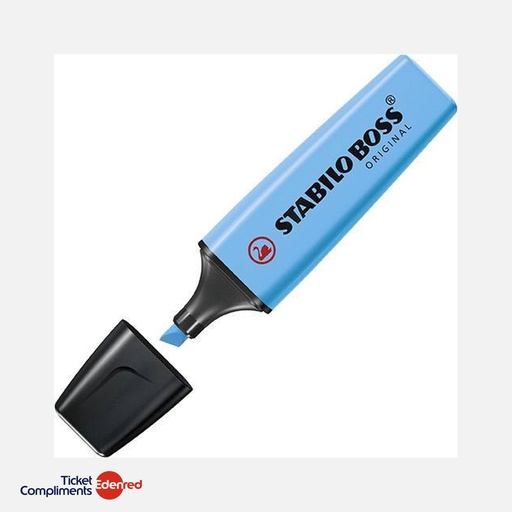 [70/31] Stabilo - Surligneur Boss Original - Pointe biseautée 2.5mm - Bleu - 70/31 