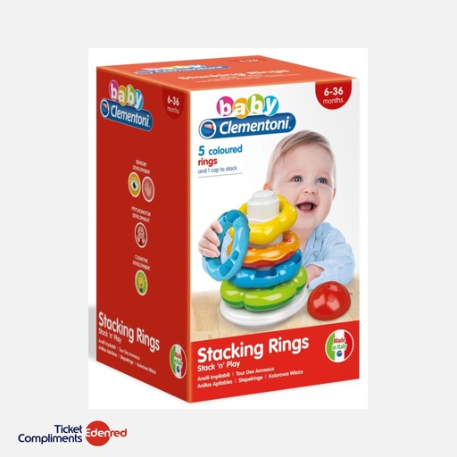 [09217103CLE] Clementoni - Anneaux à empiler - 6m+