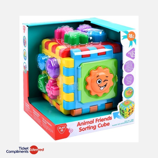 [05002383KID] Playgo - Cube de tri - Amis animaux - 18m+