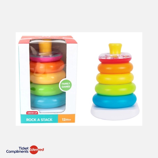 [05085486KID] Anneaux à empiler - 5 Anneaux - 12m+ 