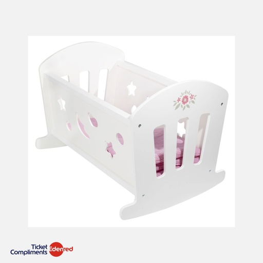 [41400303KID] Braet - Schommelwieg voor pop - Braet T&G - Wit - 49x37x35 cm - 3+
