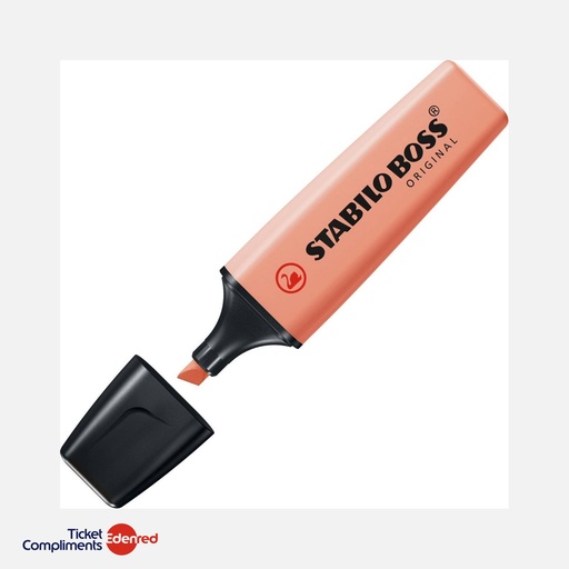 [70/126] Stabilo - Surligneur Boss Original - Pointe biseautée 2.5mm - Orange Pastel - 70/126