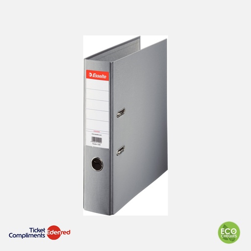 [121753] Esselte Ordner PP /karton met hefboom – Rug van 75mm – A4 – Grijs